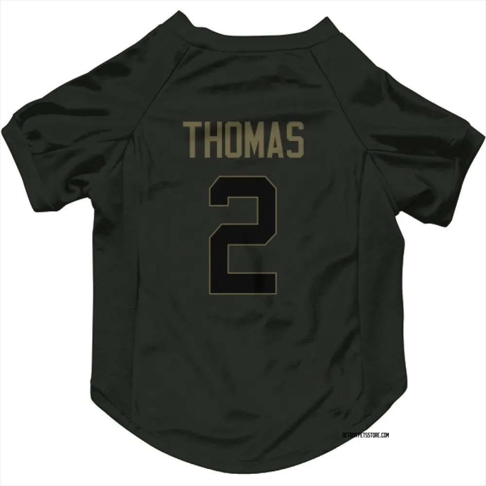 Detroit Lions Daniel Thomas Black Service Pet Jersey for Dog & Cat