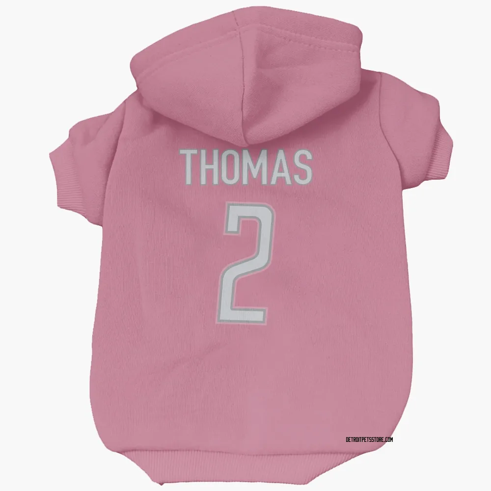 Detroit Lions Daniel Thomas Pink Pet Hoodie for Dog & Cat