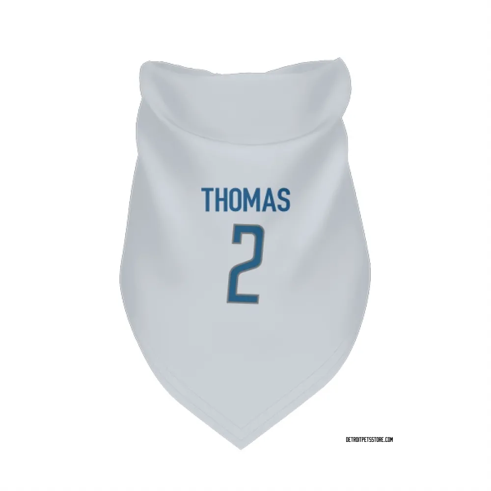Detroit Lions Daniel Thomas White Pet Bandana for Dog & Cat