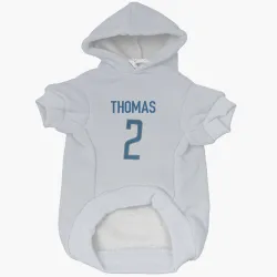 Detroit Lions Daniel Thomas White Pet Hoodie for Dog & Cat