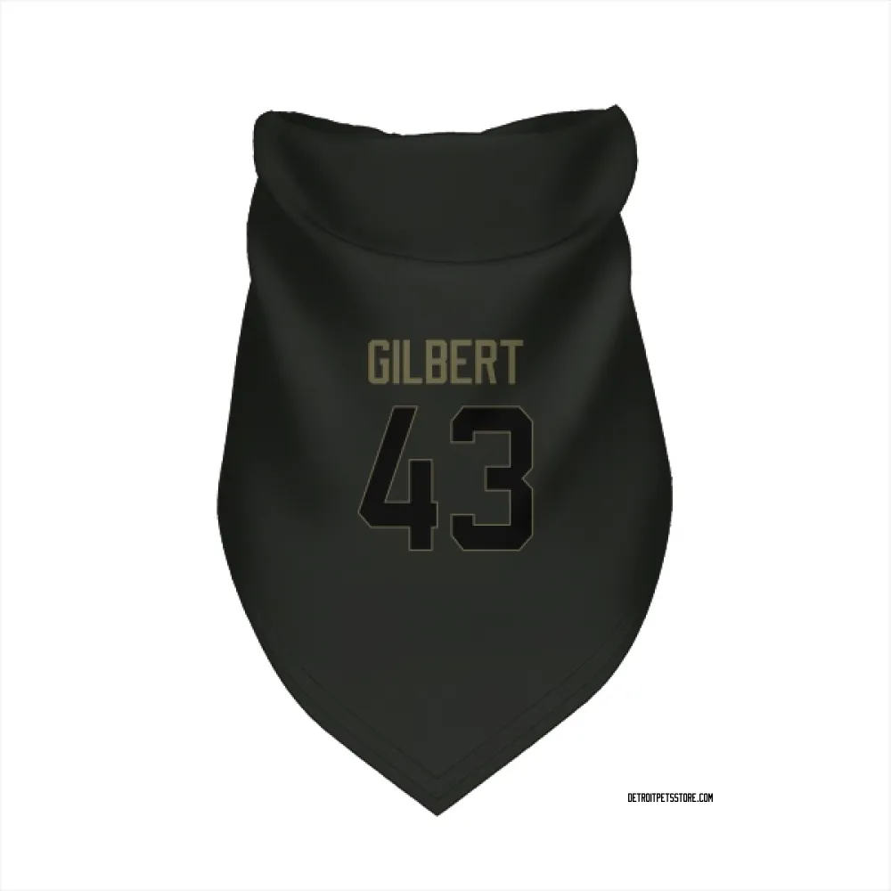 Detroit Lions DaRon Gilbert Black Service Pet Bandana for Dog & Cat