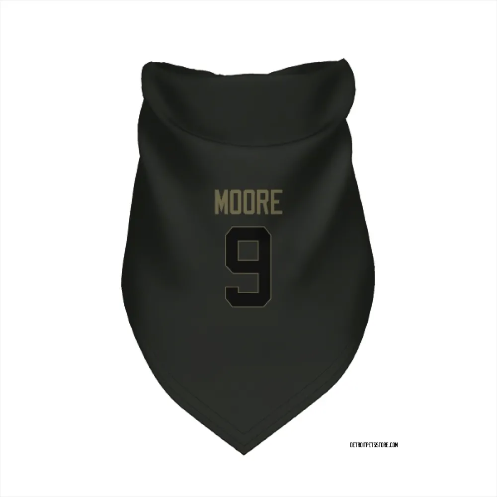 Detroit Lions Derrick Moore Black Service Pet Bandana for Dog & Cat