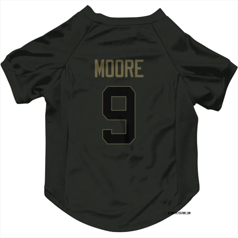 Detroit Lions Derrick Moore Black Service Pet Jersey for Dog & Cat