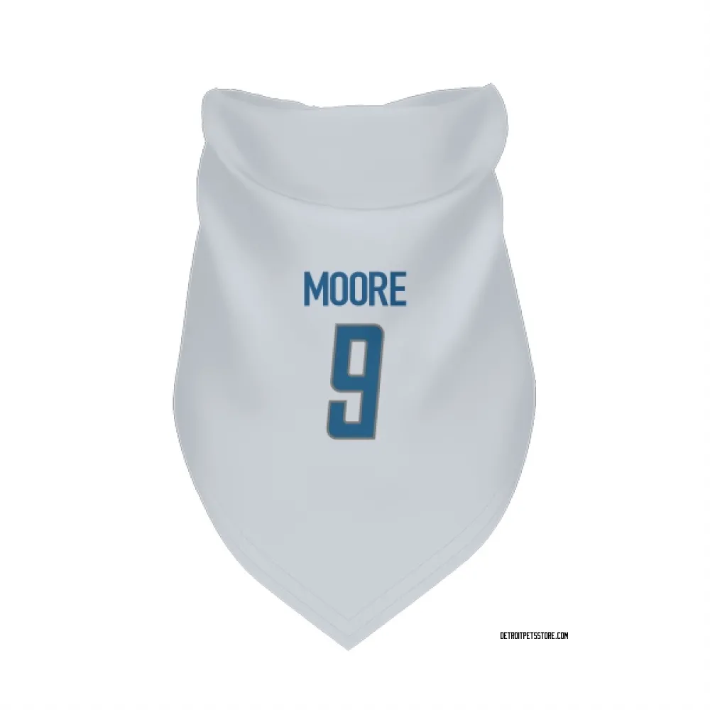 Detroit Lions Derrick Moore White Pet Bandana for Dog & Cat