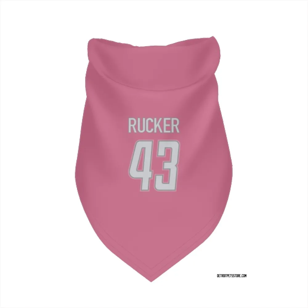 Detroit Lions De'Shawn Rucker Pink Pet Bandana for Dog & Cat