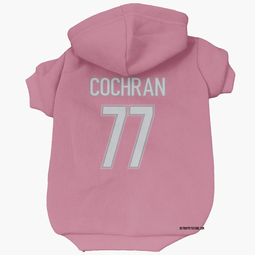 Detroit Lions Devin Cochran Pink Pet Hoodie for Dog & Cat