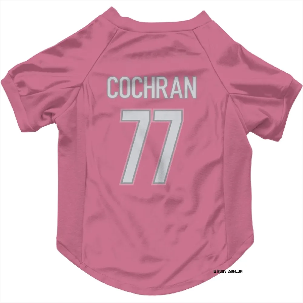 Detroit Lions Devin Cochran Pink Pet Jersey for Dog & Cat