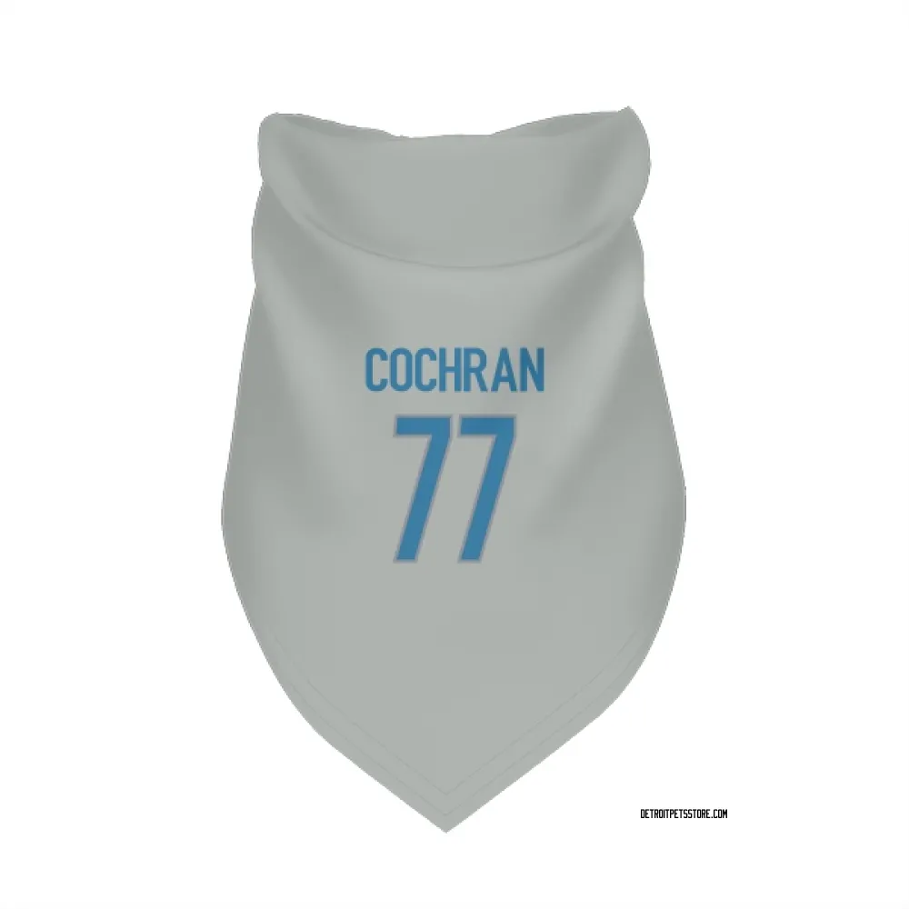 Detroit Lions Devin Cochran Silver Pet Bandana for Dog & Cat