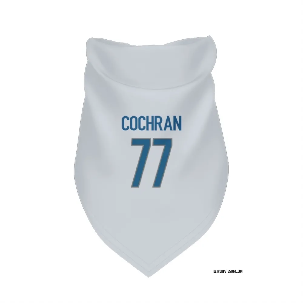 Detroit Lions Devin Cochran White Pet Bandana for Dog & Cat