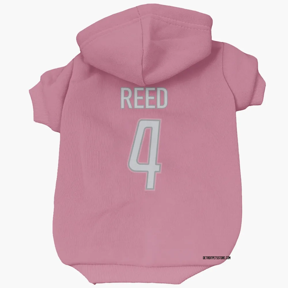 Detroit Lions D.J. Reed Pink Pet Hoodie for Dog & Cat