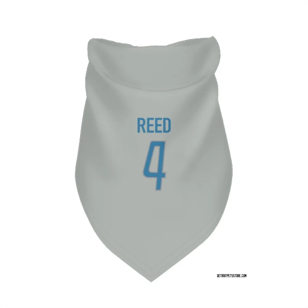 Detroit Lions D.J. Reed Silver Pet Bandana for Dog & Cat