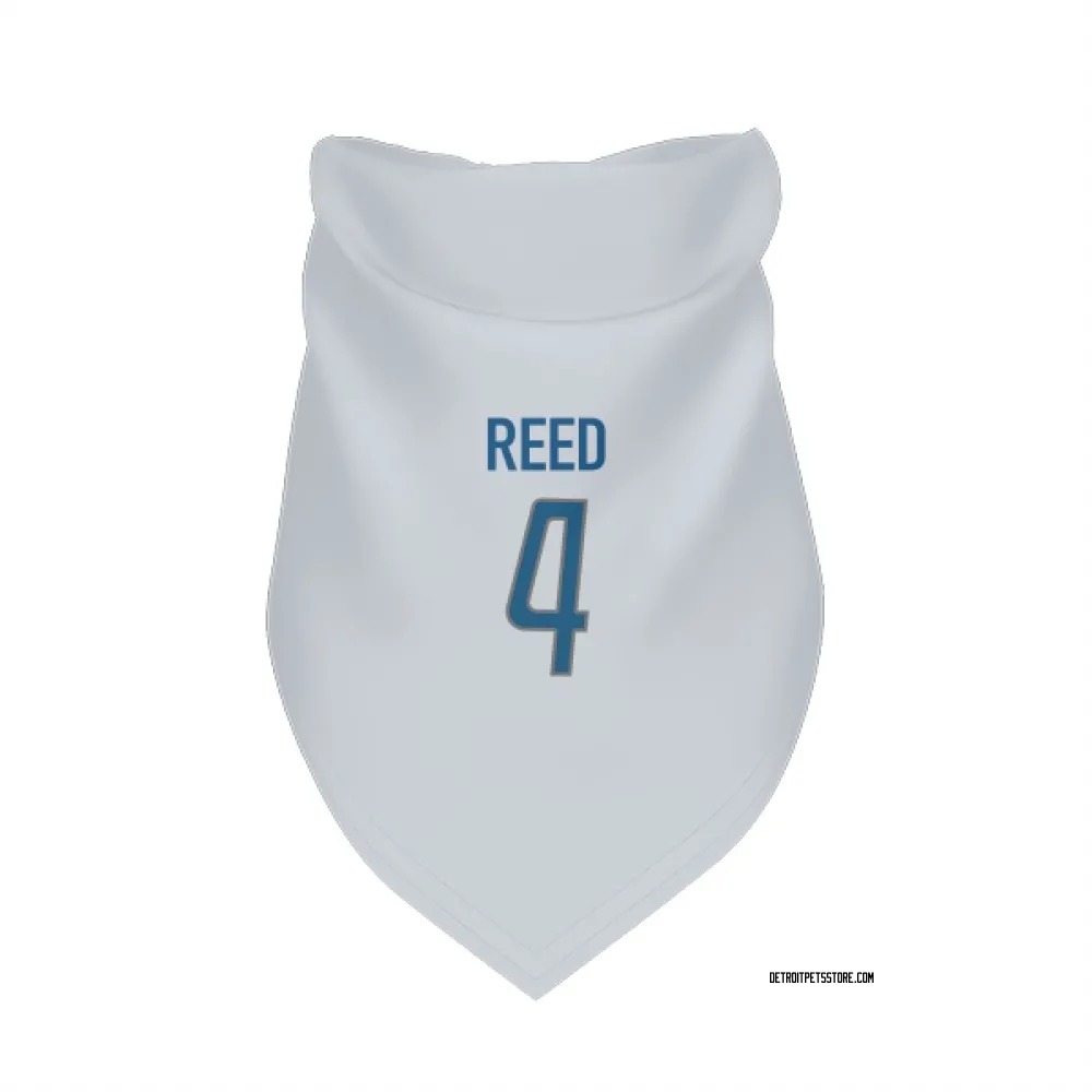 Detroit Lions D.J. Reed White Pet Bandana for Dog & Cat