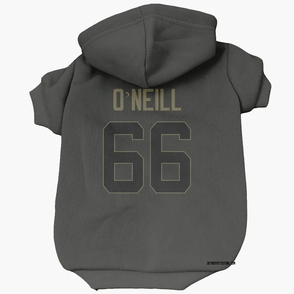 Detroit Lions Eric O'Neill Black Service Pet Hoodie for Dog & Cat