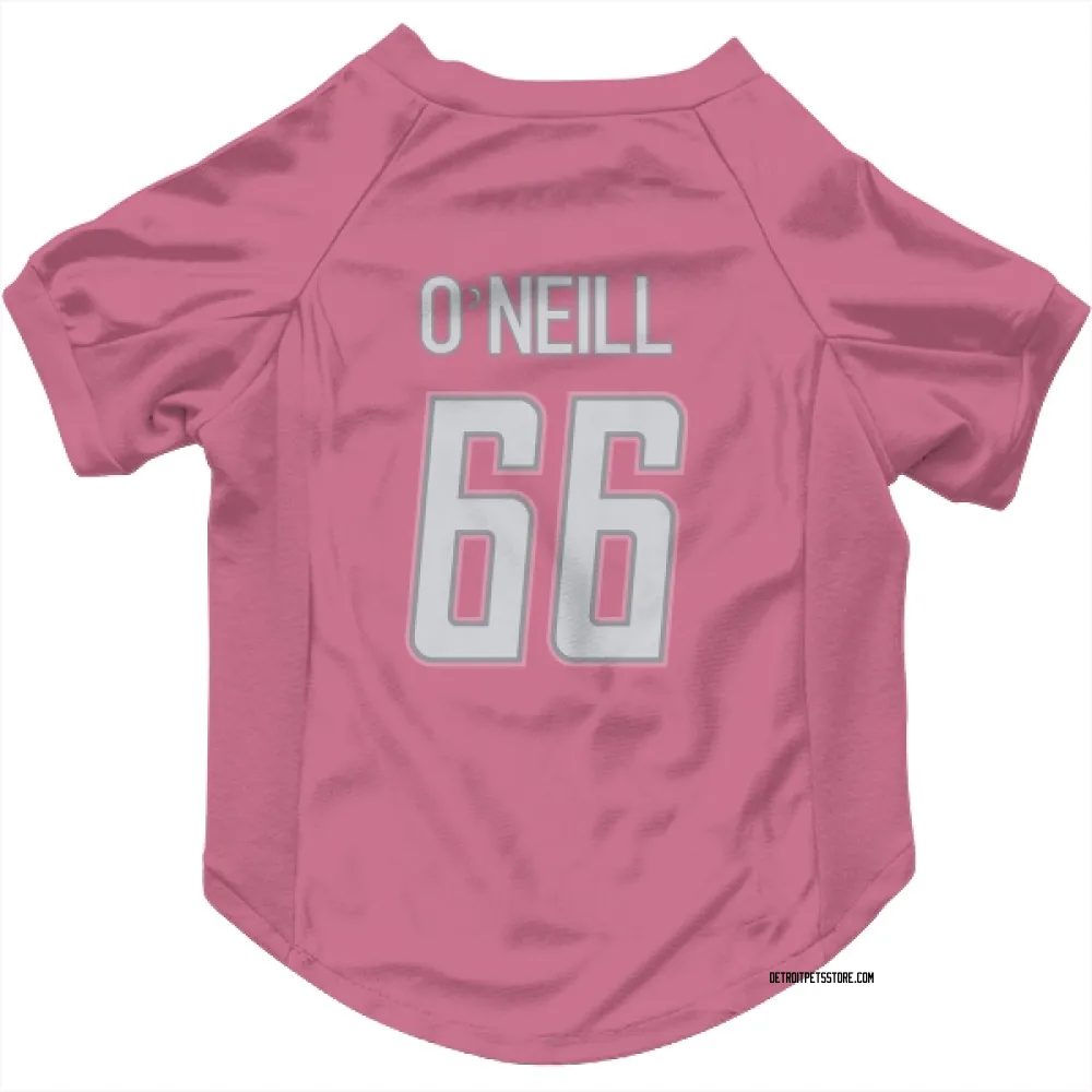 Detroit Lions Eric O'Neill Pink Pet Jersey for Dog & Cat