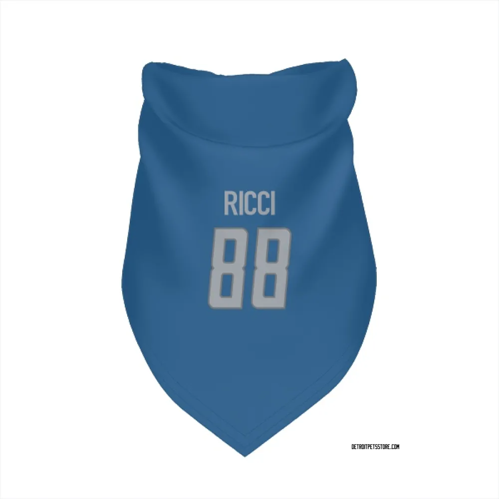Detroit Lions Giovanni Ricci Blue Pet Bandana for Dog & Cat