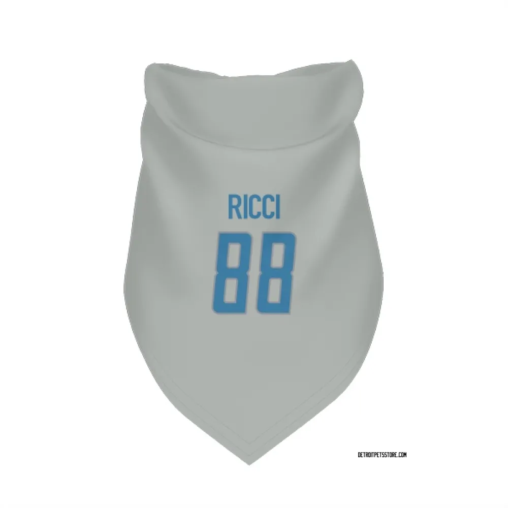 Detroit Lions Giovanni Ricci Silver Pet Bandana for Dog & Cat