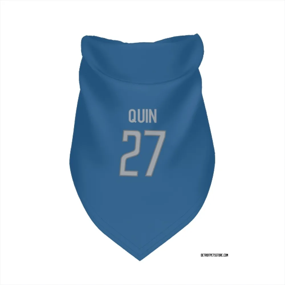 Detroit Lions Glover Quin Blue Pet Bandana for Dog & Cat