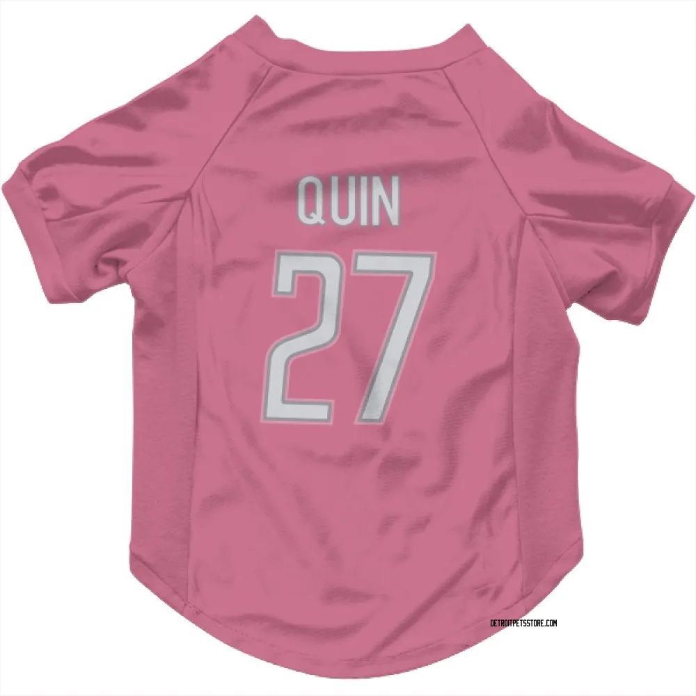 Detroit Lions Glover Quin Pink Pet Jersey for Dog & Cat