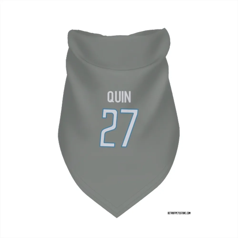 Detroit Lions Glover Quin Steel Pet Bandana for Dog & Cat