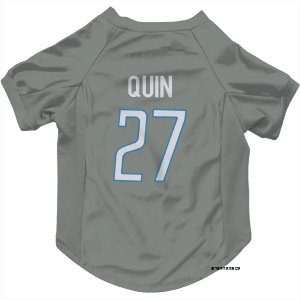 Detroit Lions Glover Quin Steel Pet Jersey for Dog & Cat