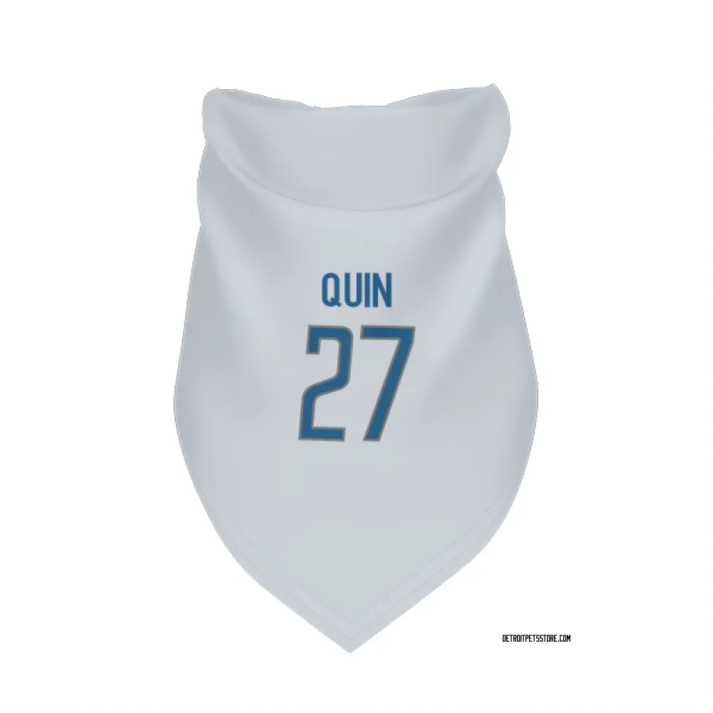 Detroit Lions Glover Quin White Pet Bandana for Dog & Cat
