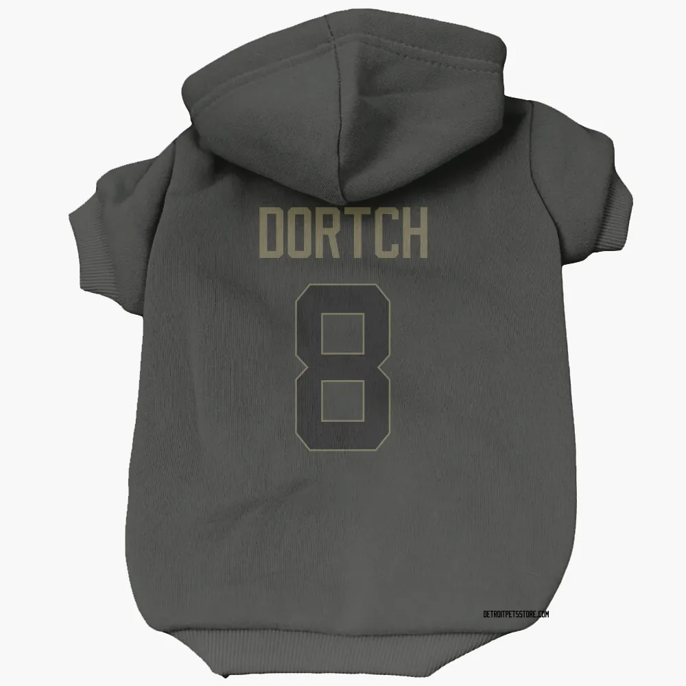 Detroit Lions Greg Dortch Black Service Pet Hoodie for Dog & Cat