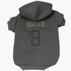 Detroit Lions Greg Dortch Black Service Pet Hoodie for Dog & Cat