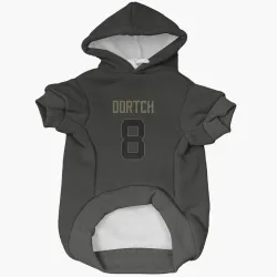 Detroit Lions Greg Dortch Black Service Pet Hoodie for Dog & Cat