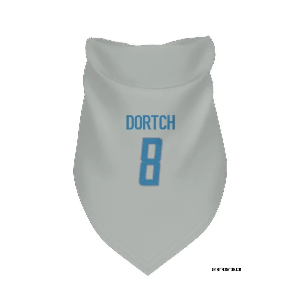 Detroit Lions Greg Dortch Silver Pet Bandana for Dog & Cat