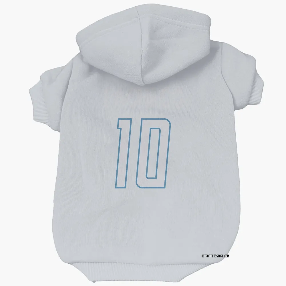 Detroit Lions Greg Dortch White Pet Hoodie for Dog & Cat