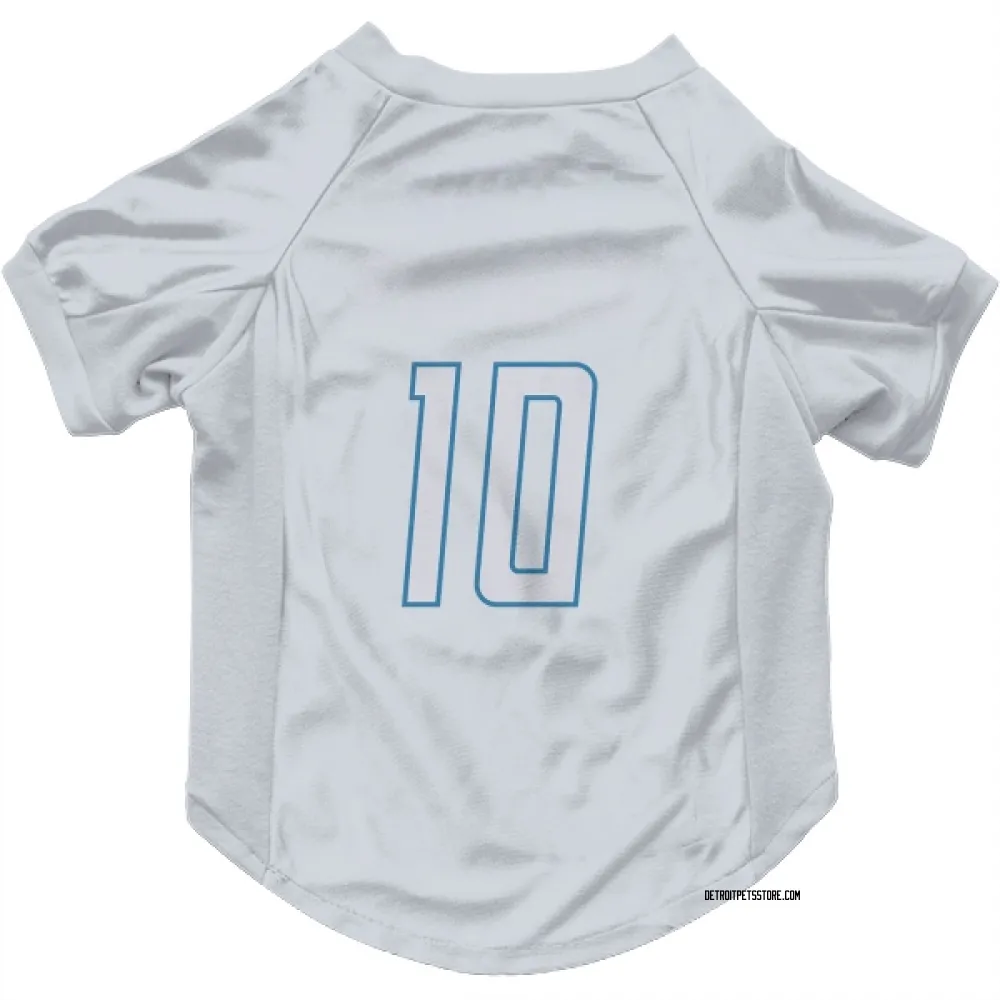 Detroit Lions Greg Dortch White Pet Jersey for Dog & Cat