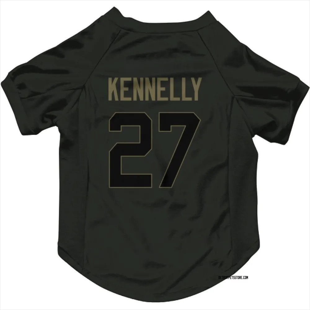 Detroit Lions Ian Kennelly Black Service Pet Jersey for Dog & Cat