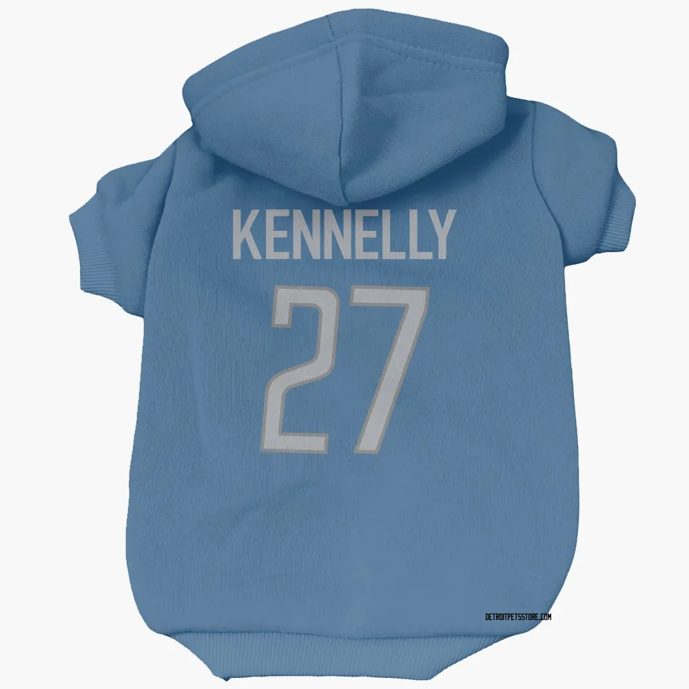 Detroit Lions Ian Kennelly Blue Pet Hoodie for Dog & Cat