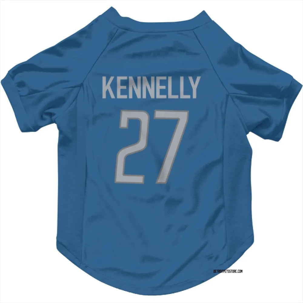 Detroit Lions Ian Kennelly Blue Pet Jersey for Dog & Cat