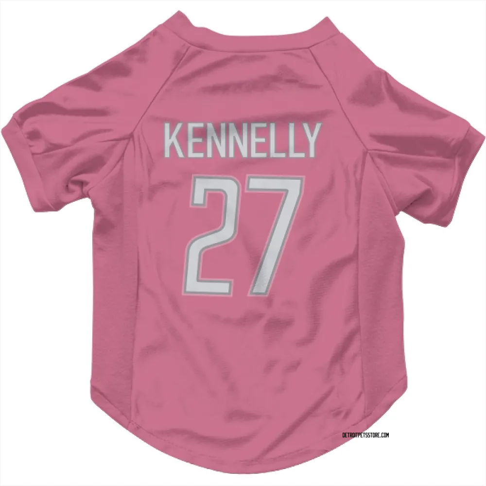 Detroit Lions Ian Kennelly Pink Pet Jersey for Dog & Cat
