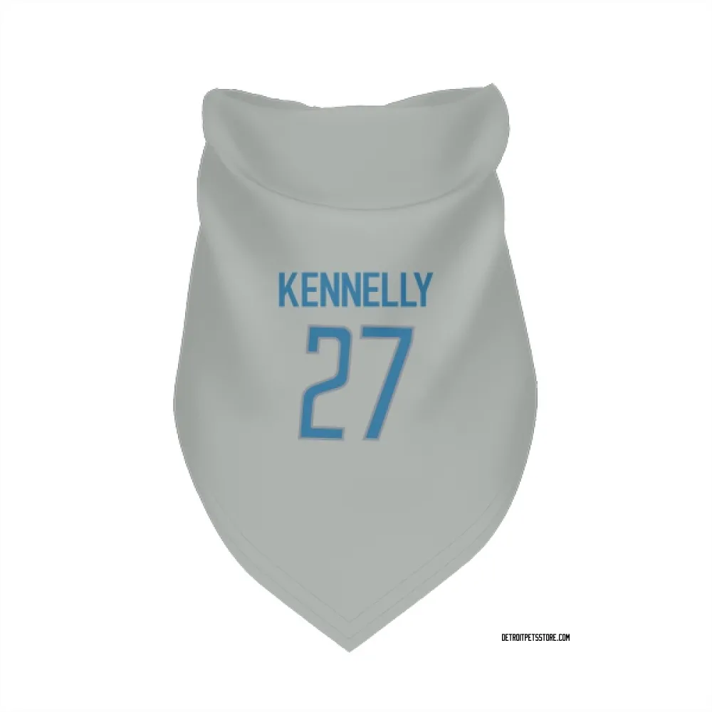 Detroit Lions Ian Kennelly Silver Pet Bandana for Dog & Cat