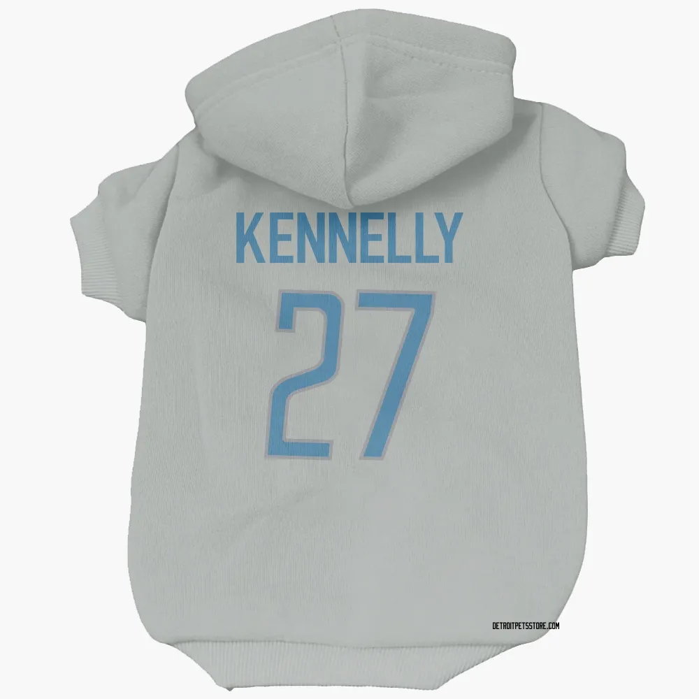 Detroit Lions Ian Kennelly Silver Pet Hoodie for Dog & Cat