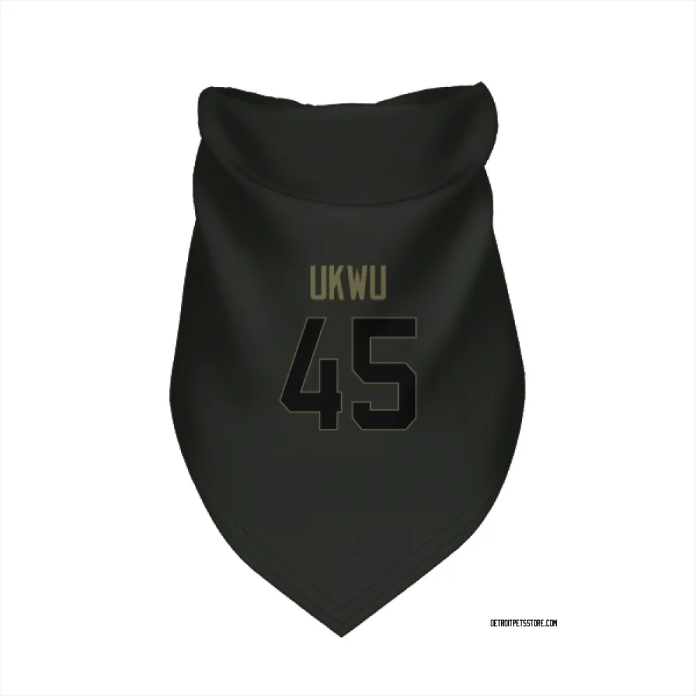 Detroit Lions Isaac Ukwu Black Service Pet Bandana for Dog & Cat