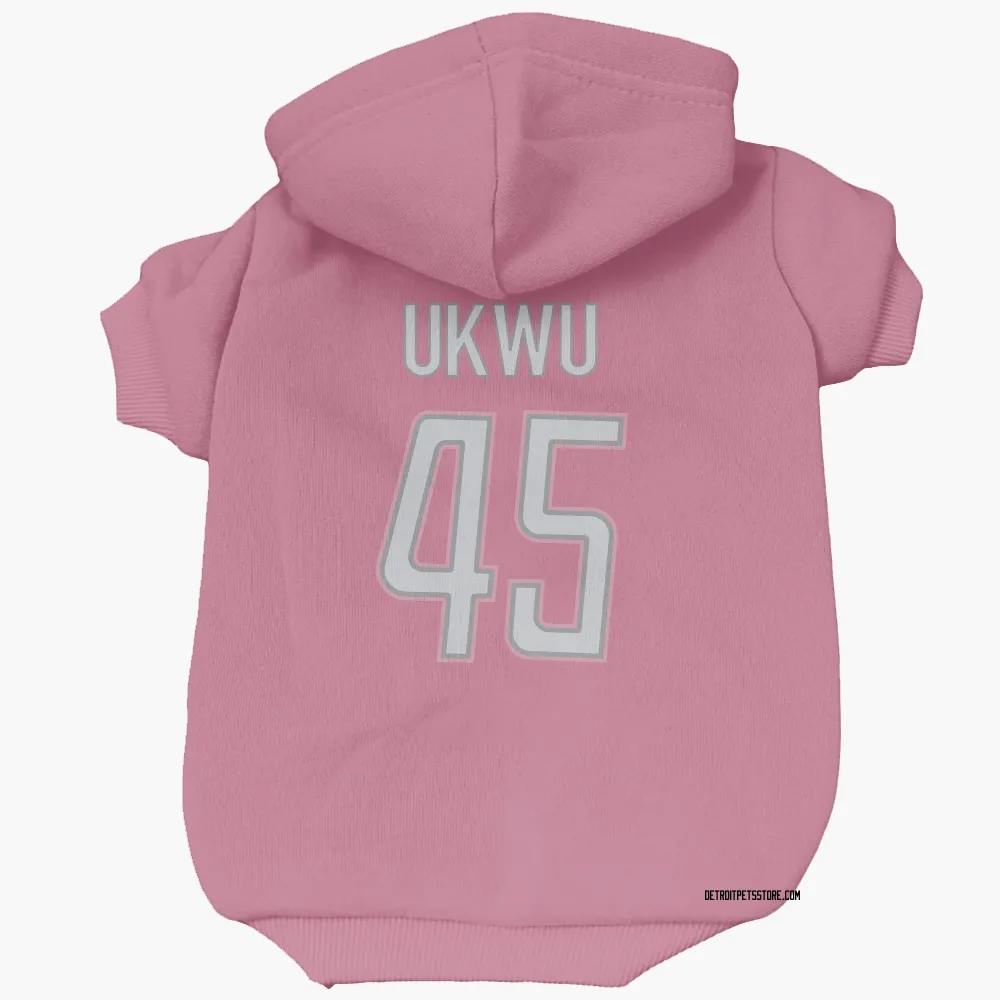 Detroit Lions Isaac Ukwu Pink Pet Hoodie for Dog & Cat
