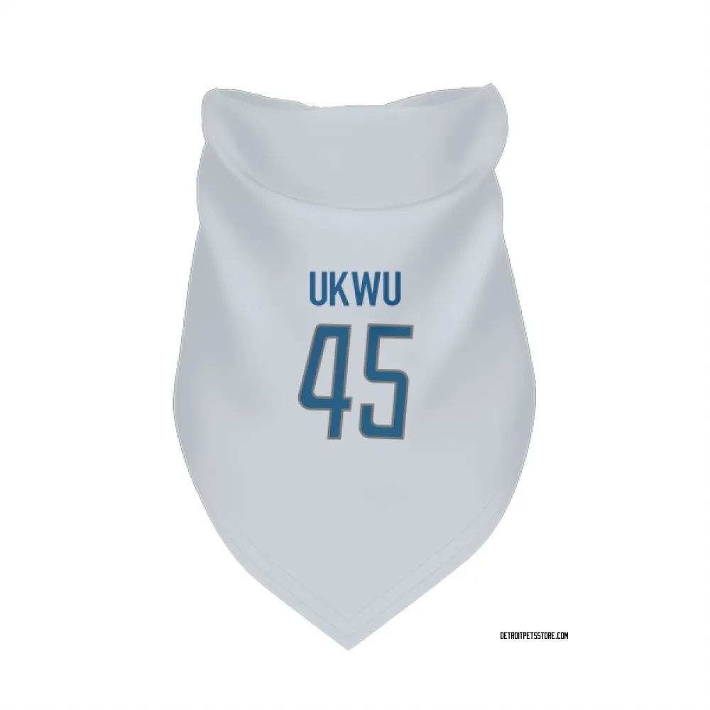 Detroit Lions Isaac Ukwu White Pet Bandana for Dog & Cat