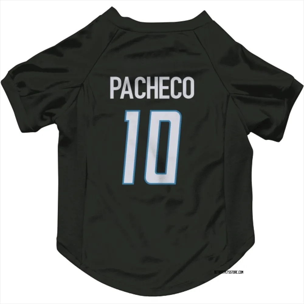 Detroit Lions Isiah Pacheco Black Service Pet Jersey for Dog & Cat