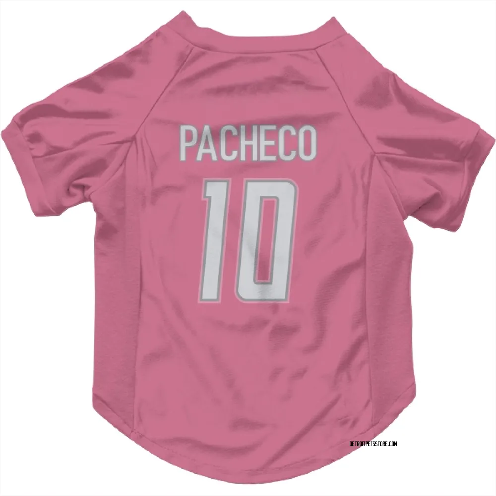 Detroit Lions Isiah Pacheco Pink Pet Jersey for Dog & Cat