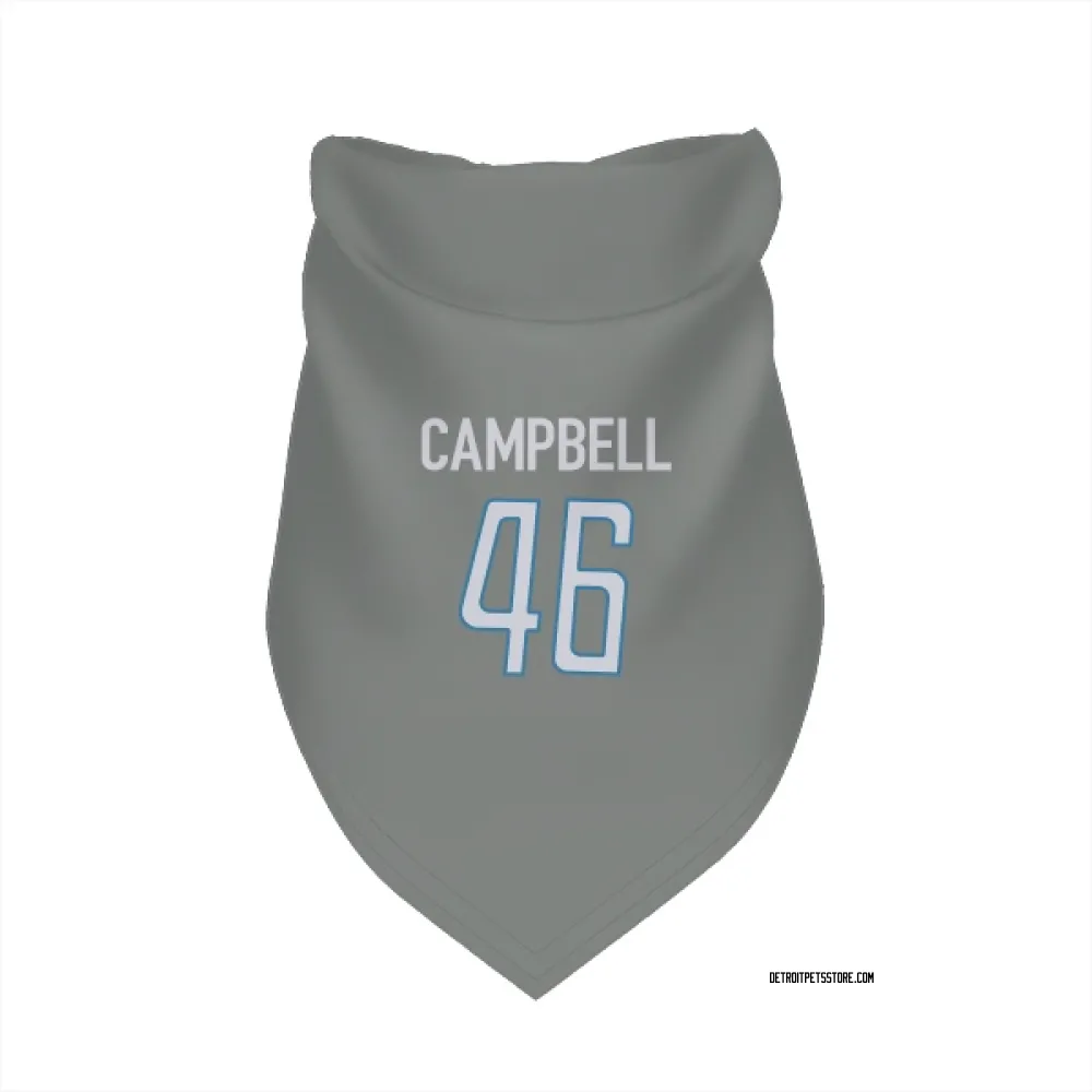 Detroit Lions Jack Campbell Steel Pet Bandana for Dog & Cat