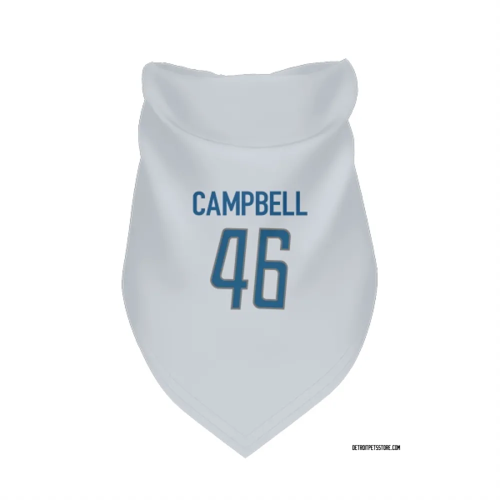 Detroit Lions Jack Campbell White Pet Bandana for Dog & Cat