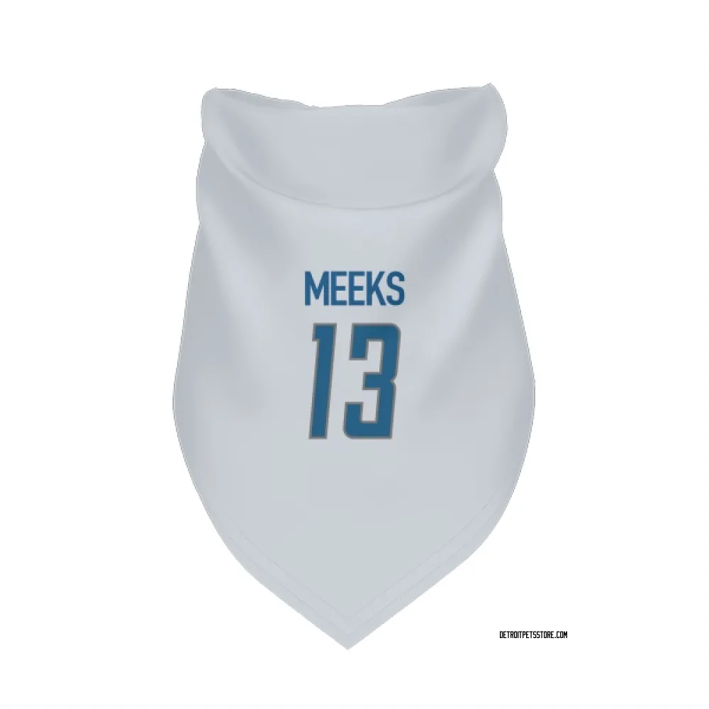 Detroit Lions Jackson Meeks White Pet Bandana for Dog & Cat