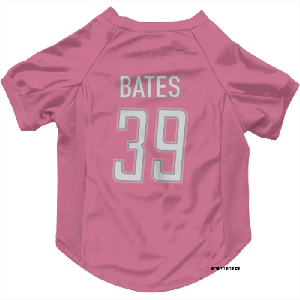 Detroit Lions Jake Bates Pink Pet Jersey for Dog & Cat