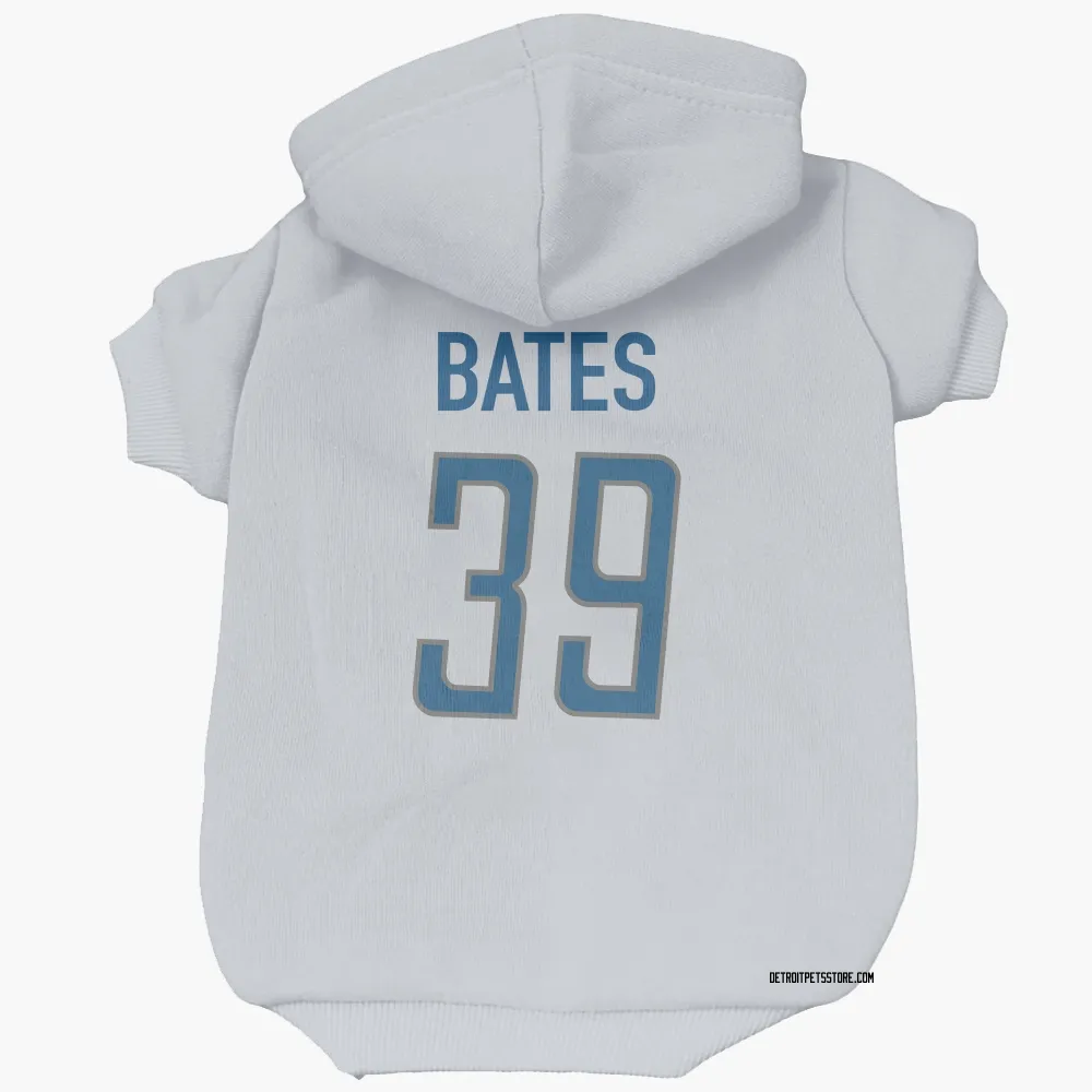 Detroit Lions Jake Bates White Pet Hoodie for Dog & Cat
