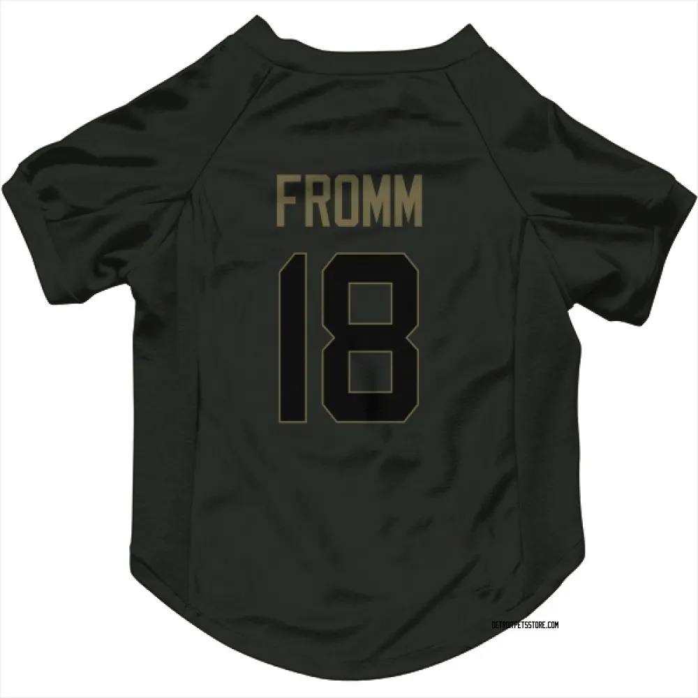 Detroit Lions Jake Fromm Black Service Pet Jersey for Dog & Cat
