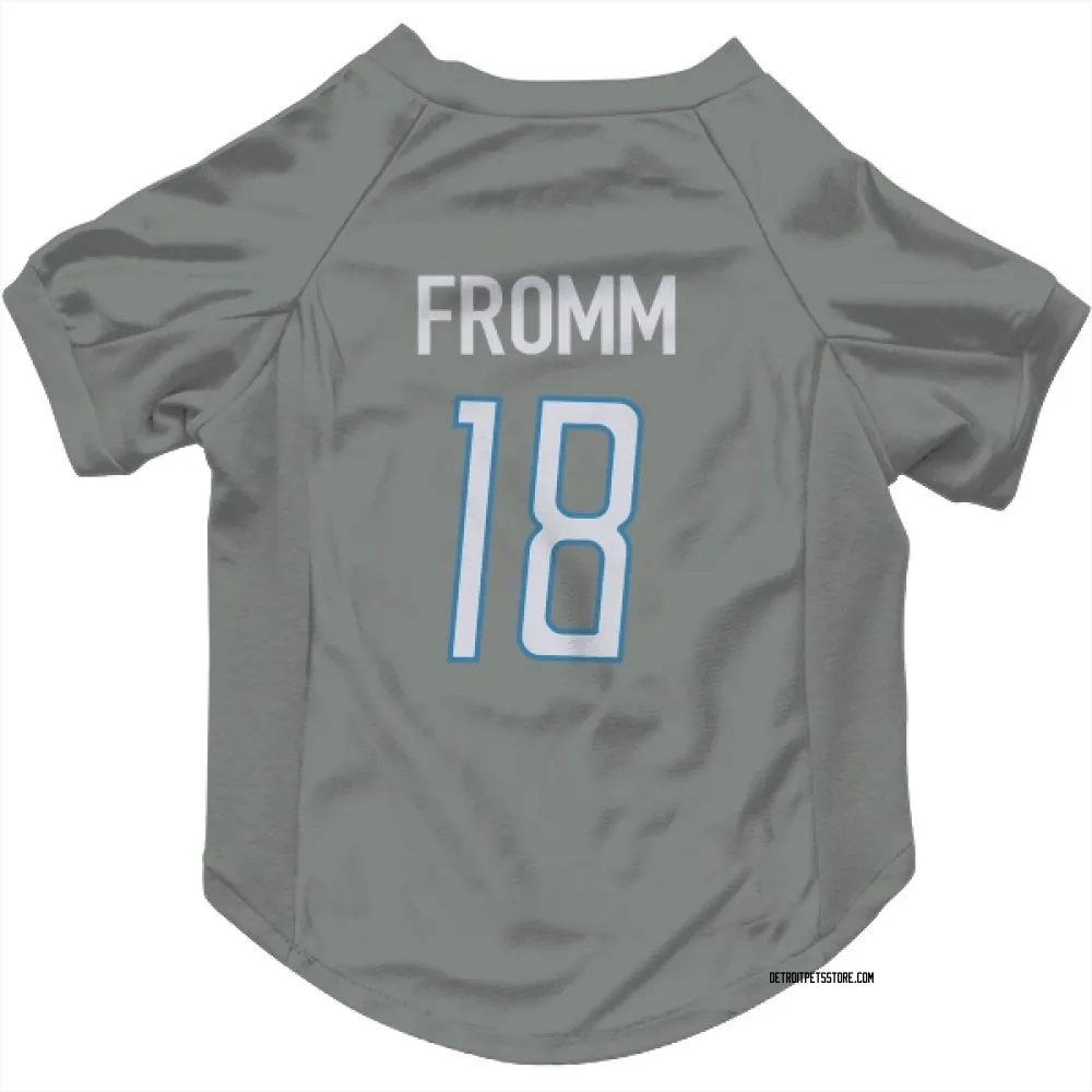 Detroit Lions Jake Fromm Steel Pet Jersey for Dog & Cat