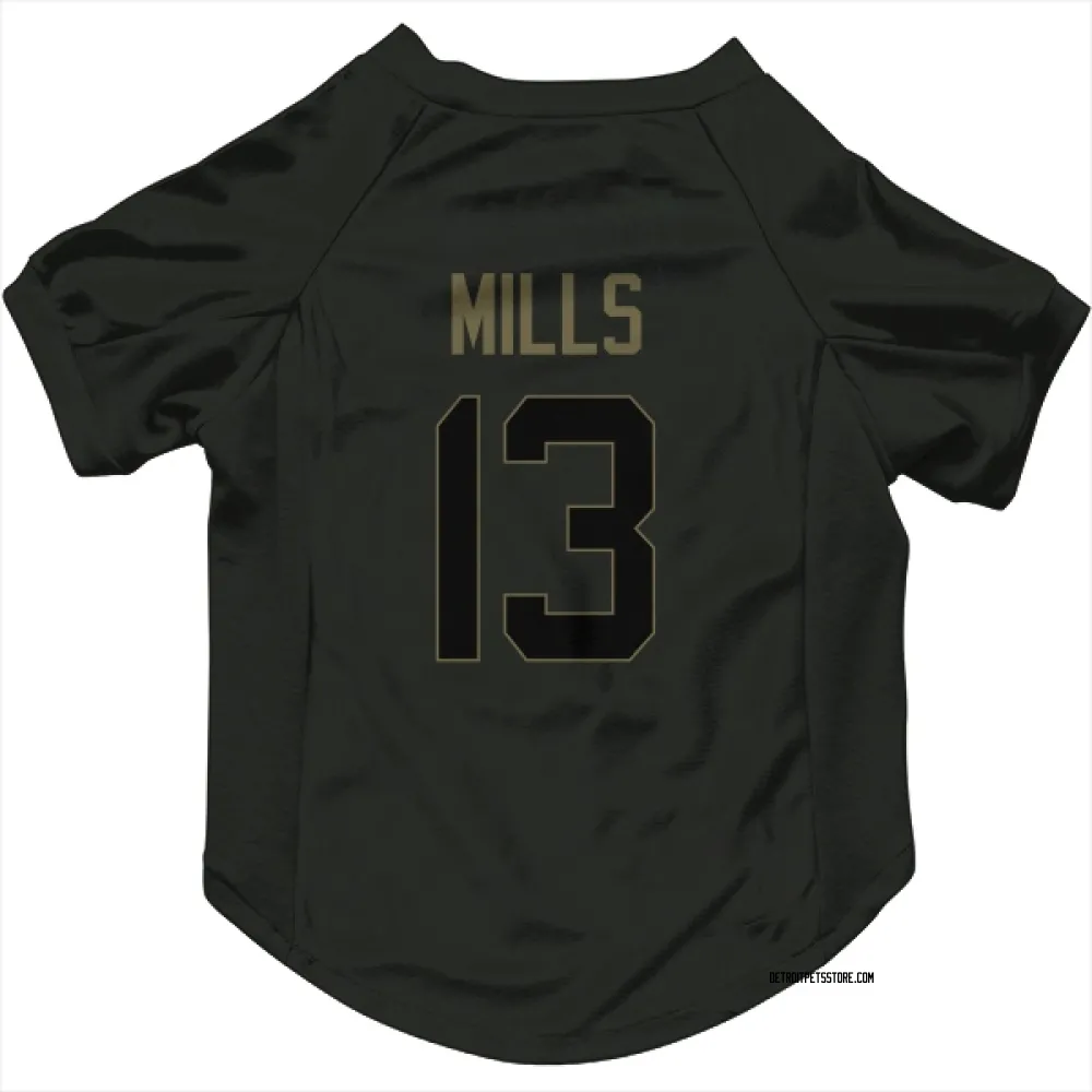 Detroit Lions Jalen Mills Black Service Pet Jersey for Dog & Cat